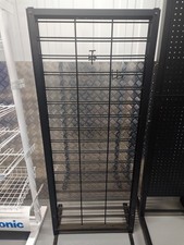 READ DESCRIPTION - RETAIL DISPLAY STAND BLACK GRIDWALL MESH PANEL WITH HOOKS