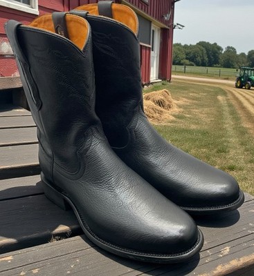 Ariat Bench Made Clanton Western Boot Black Mens Size 8.5 Fast Ship