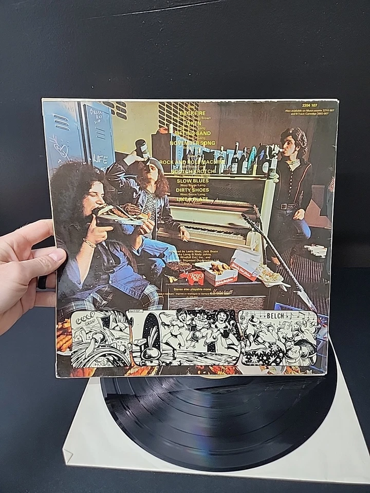 West, Bruce, & Laing Whatever Turns You On Lp Vinyl 1973 1st German Press VG+/NM Foto 3 de 4