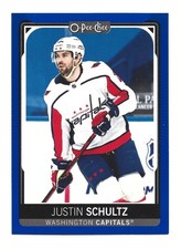 Blue Border 2021-22 O-Pee-Chee Justin Schultz #205 Washington Capitals Hockey