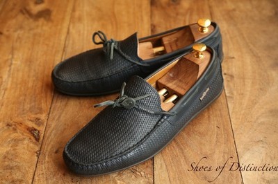 Russell & Bromley Blue Woven Loafers Shoes Mens UK 10 US 11 EU 44