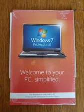 Microsoft Windows 7 Professional 64 Bit Operating System DVD CD (FQC-08289)