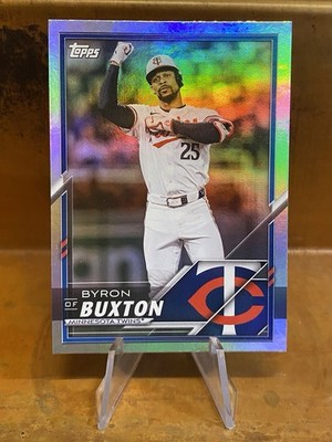 2025 Topps Lids BYRON BUXTON Mitchell & Ness #36 Rainbow Foil Exclusive SP