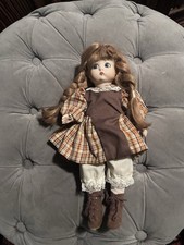 Vintage Germany Porcelain Doll 310 AOM Fully Porcelain Body Braided Hair