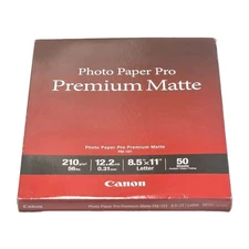 Canon PM-101 Photo Paper Pro Premium Matte (8.5 x 11", 50 Sheets) 8657B004