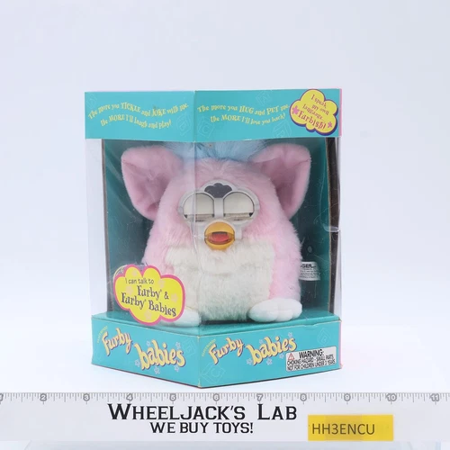 70-940 Electronic Furby Babies PINK WHITE BLUE HAIR 1999 Tiger Hasbro SEALED