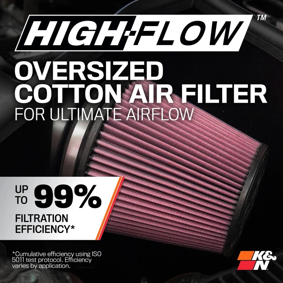 K&N Cold Air Intake System w/ Oiled Filter For 1994-1997 Ford F-250/F-350 7.3L - Image 4 of 4