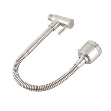 Sink Faucet G1/2 In 360 Swivel Wall Mounted Stainless Steel Single Handle F Hot