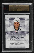 2008 ITG Ultimate Memorabilia 9th Edition Silver 23/24 Martin St Louis Auto i1p