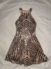 Windsor Sequin Mini Dress XS Rose Gold Champagne Party Cocktail Formal