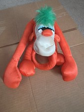 RARE Lanky Doodles Monkey tiger Toys Orange Plush Stand Up Animal , Free Ship