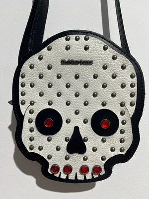 Dr. Martens kiev cuir SKULL Jewel sac à dos bandoulière sac à bandoulière 8"x7" (58) - Photo 1/4