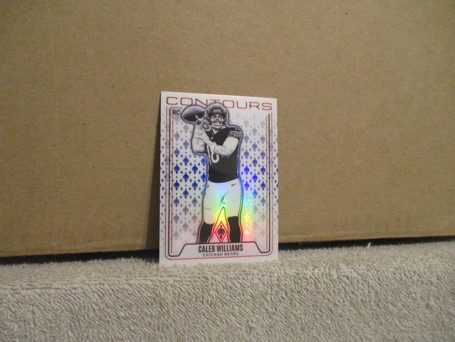 2024 PANINI PHOENIX CALEB WILLIAMS #CON-CWS RC ROOKIE CONTOURS BLUE 10/50 BEARS