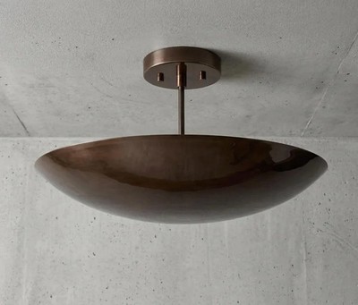 Mid Century Modern Brass Flush Mount Light Fixture | Sputnik Chandelier | Pendan