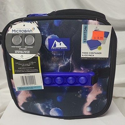 Arctic Zone Antimicrobial Lunch Box with food container and Ice Pack