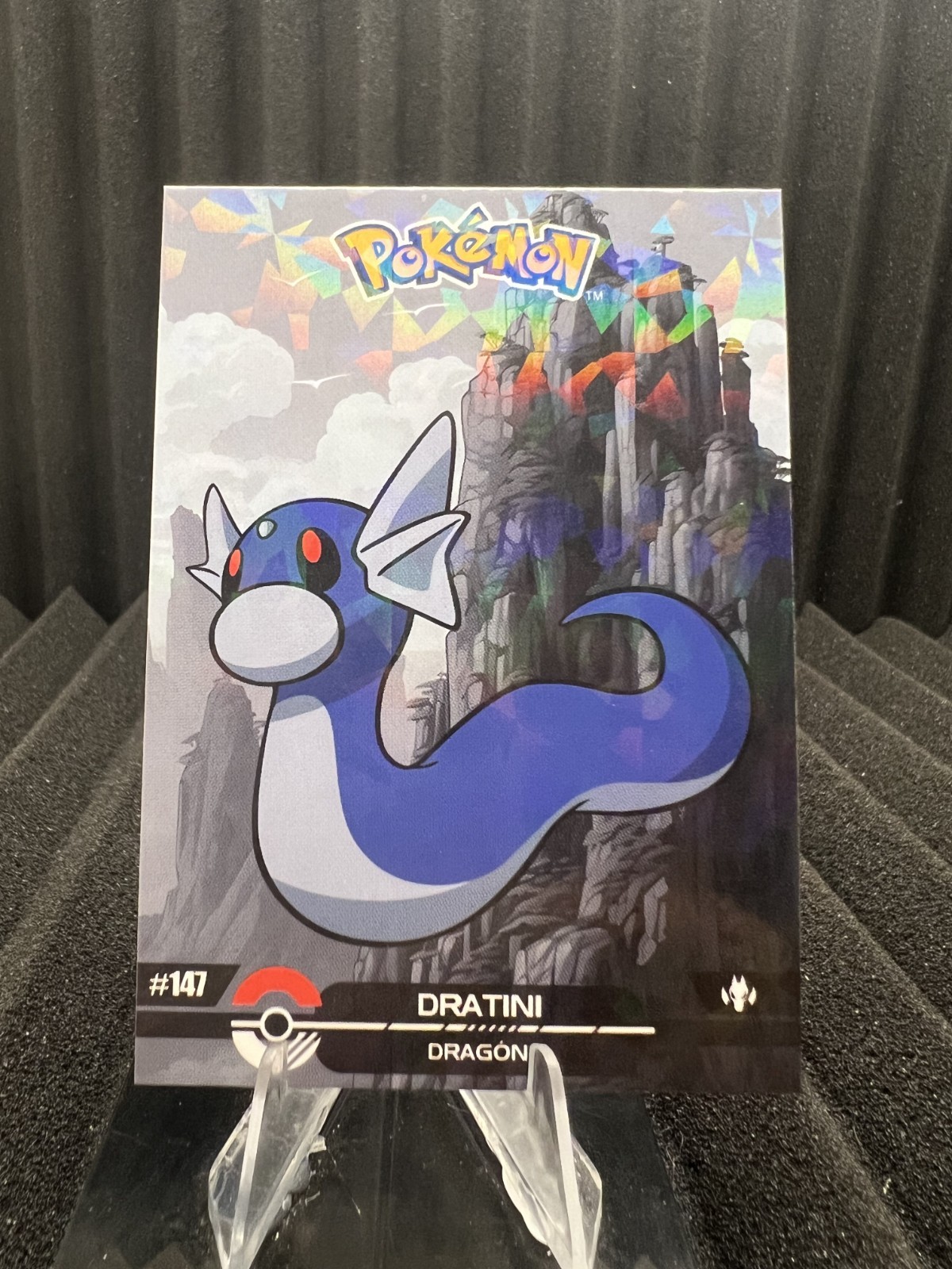 Dratini #147 - Cracked Ice Holo - Crystal Dark Black 2025 - Pokemon Card