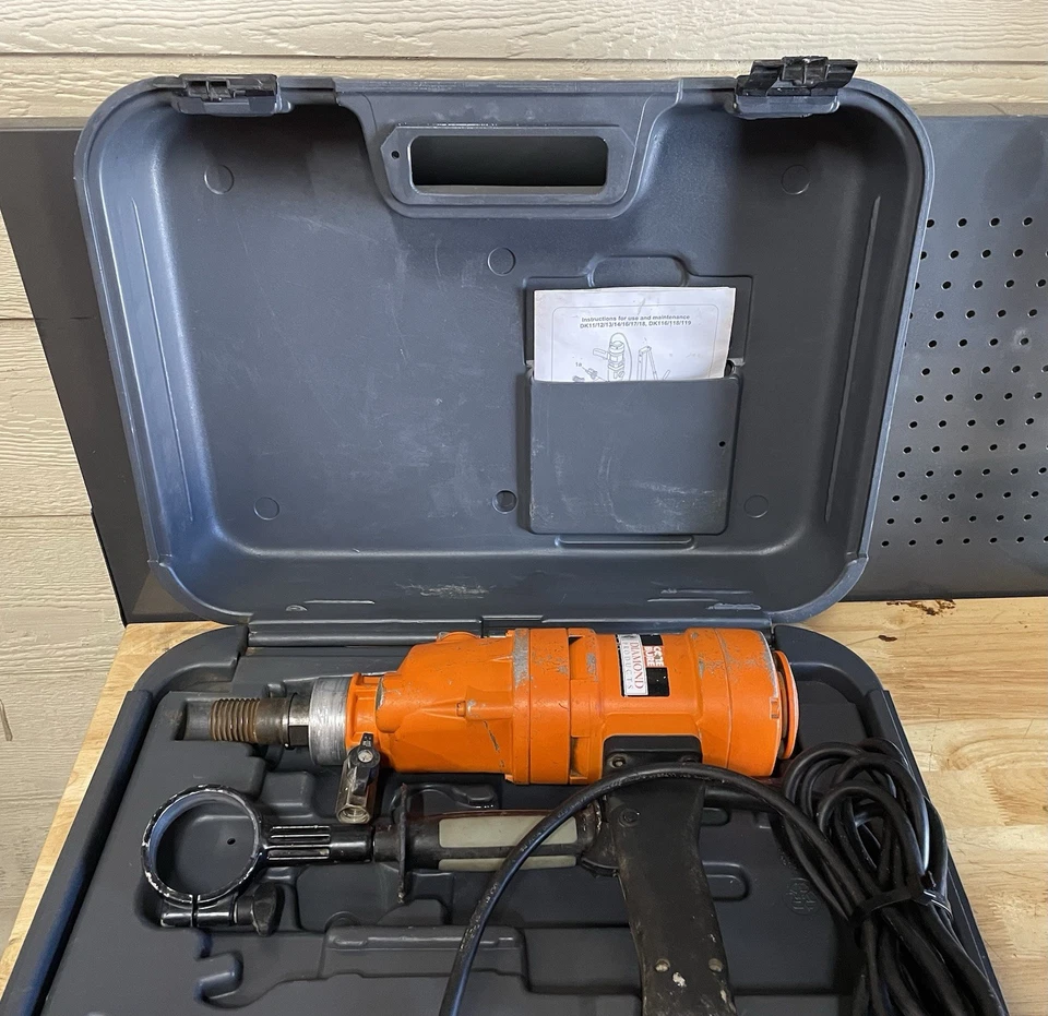 Motor de taladro de núcleo manual Diamond Products Weka DK12 - Usado - Hecho en Alemania Foto 3 de 4