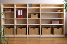 Regal Regalsystem Bücherregal Holz Kiefer massiv natur flexibel & erweiterbar