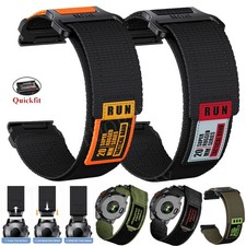 Quick Fit Rugged Nylon Strap Band For Garmin Instinct 3 45mm 50mm Amoled/Solar