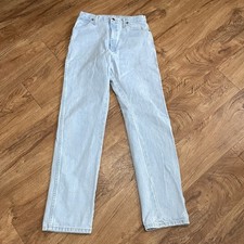 Vintage Wrangler Western Jeans Acid Wash Blue Women 13X34 Rodeo High Rise Pants