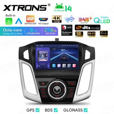 9 inch Android 14 Stereo Player 256G for Ford Focus Qualcomm 665 8+256GB CarPlay