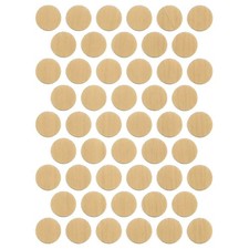 Self Adhesive Pvc Screw Cover Cap 9/16" 1 Sheet 50 Caps Maple Tr