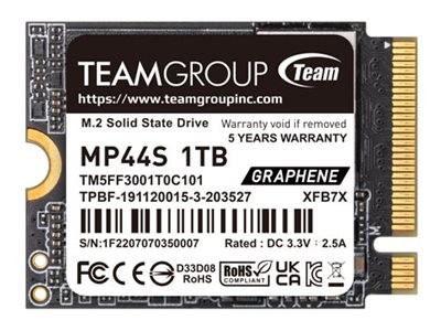 Team Group MP44S SSD 1 TB internal M.2 2230 PCIe 4.0 x4 (NVMe) TM5FF3001T0C101