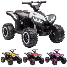 HOMCOM Quad per Bambini Elettrico 12V Ruote con Sospensioni 2 Velocità