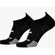Brooks Unisex Large 1 Pair Black Ghost Lite No Show Tab Socks Athleisure A33-2