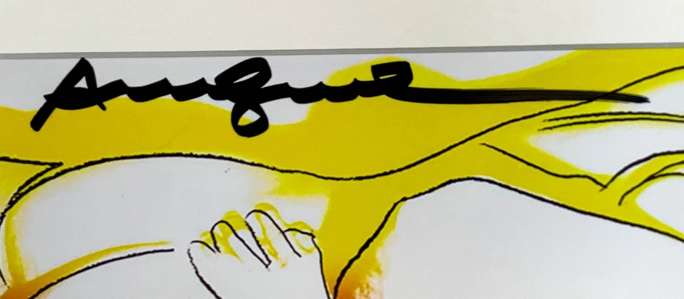 Andy Warhol - Love - Marco de impresión mate firmado a mano de 11x14 pulgadas listo Foto 2 de 4