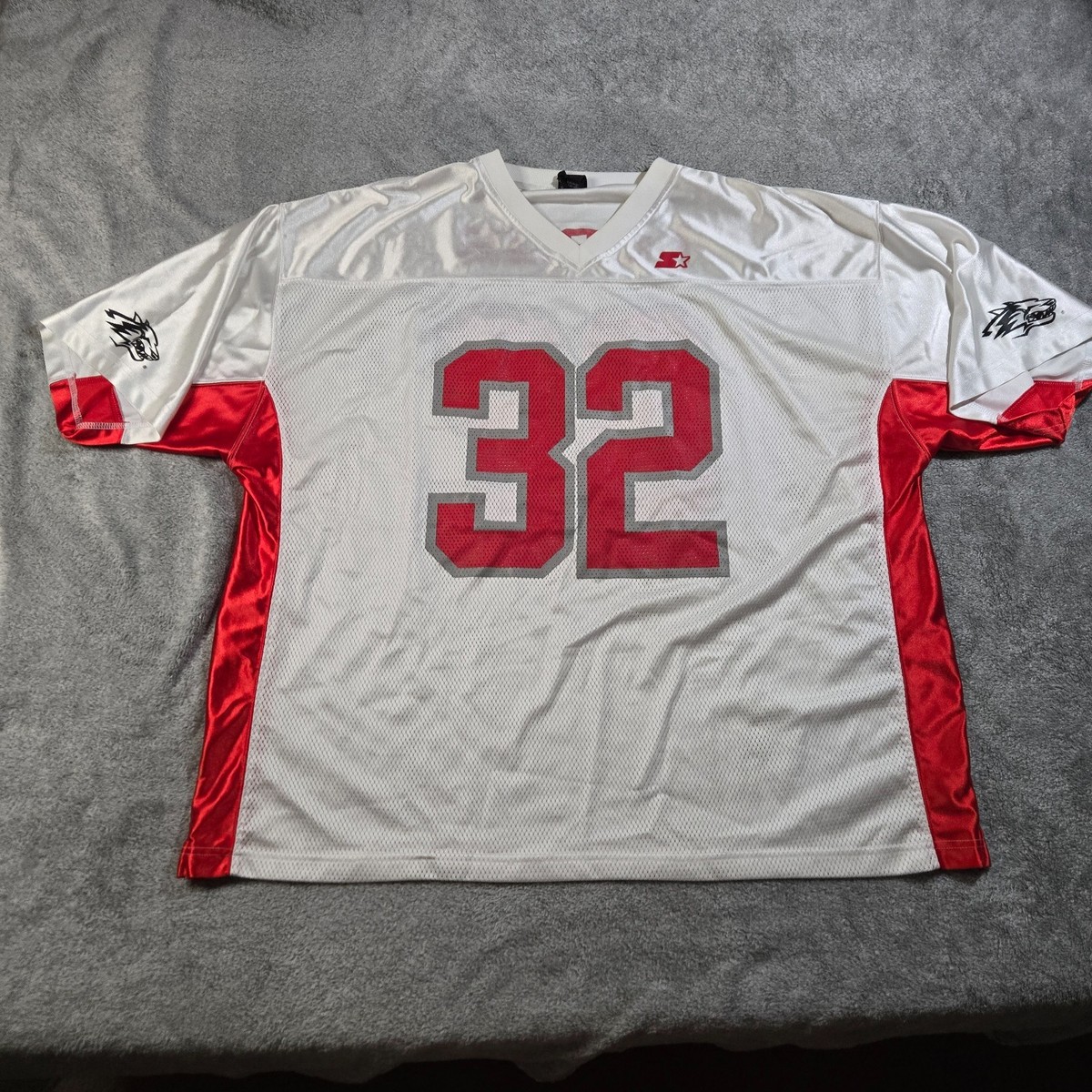 Starter New Mexico Lobos Football Jersey Mens 3XL White Red #32 | eBay