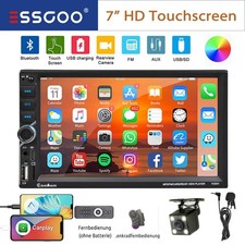 Autoradio 2 DIN Android AutoApple Carplay Mit 7" Bildschirm USB Bluetooth Kamera