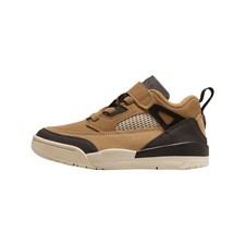 Jordan Spizike Low Little Kids' Shoes Flax/Black/Sanddrift/Baroque Brown