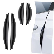Car Door Anti-Collision Strip, Rearview Anti-Impact Sticker, Door 4 PCS Black