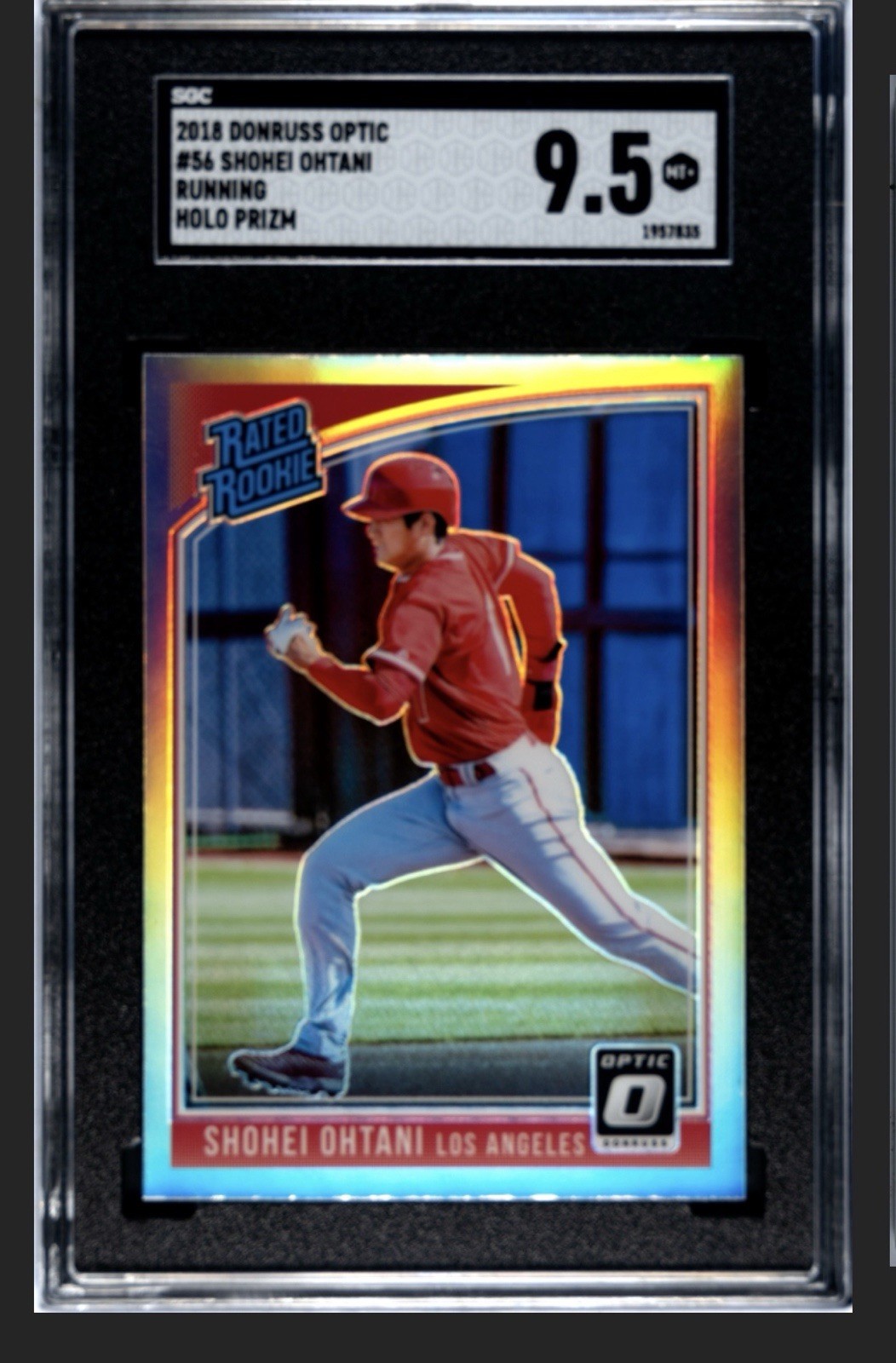 2018 Panini Donruss Optic - Variation Shohei Ohtani #56 Holo Prizm Running (RC)