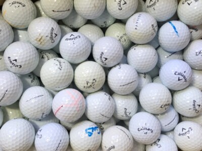 100 Callaway Supersoft Golfbälle °B-Qualität° Lakeballs Bälle Training Practice