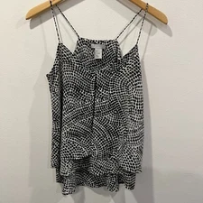 H&M Conscious Black & White Tank Top Size 4