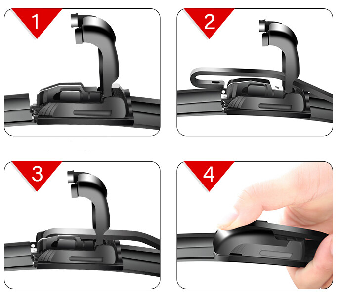 2010 Jetta Wiper Blades AERO Brand New Front Blades For Volkswagen - Foto 9