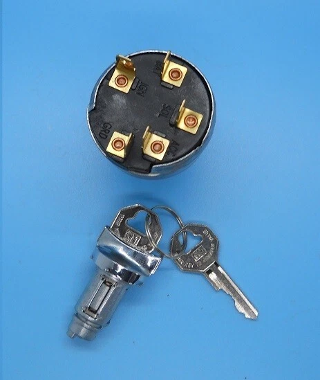 Interruptor de encendido Chevy Impala 1961 1962 1963 cilindro de encendido 2 llaves GM Foto 2 de 4