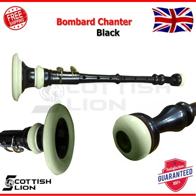 SL Bombard Chanter Black Rosewood Oboe Flute Chanters Folk Musical Instruments