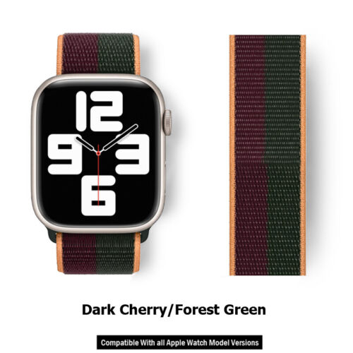 Correa deportiva de nailon 40/44/41/45/42/46/49 mm para Apple Watch 10 9 8 7 6 SE - Imagen 43 de 131