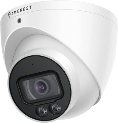 Amcrest Full Color Night Vision AI 5MP Turret PoE Outdoor Security
