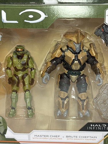 Halo “World of Halo” Master Chief vs. Brute Chieftain Set New - Picture 2 of 12