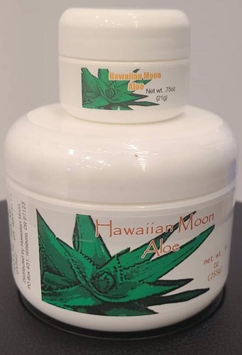 Hawaiian Moon Aloe Cream Moisturizer You get 2 sealed jars 1 9oz and One 3/4 oz - Picture 1 of 2