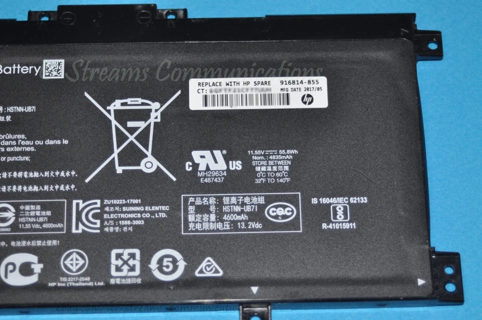 Batería para portátil HP Envy 15M-BP 15-bp010ca 15-bp018ca 15-bp023ca 15-bp051nr OEM Foto 3 de 4