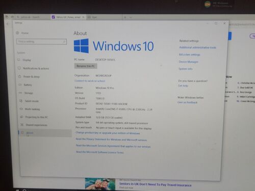 HP ProBook 470 G3 i7 6500U 2.5GHz 12GB, 256GB SSD, 600GB SSD HDD 17" FHD Laptop - Picture 12 of 21