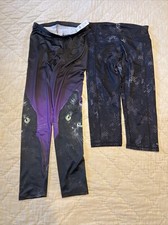 New Leggings With Cats And EUC Reptile Capri Leggings