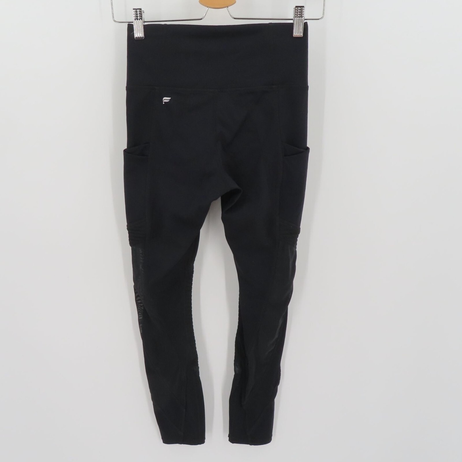 Fabletics Women Small Solid Black Sheer Mesh Pock… - image 7