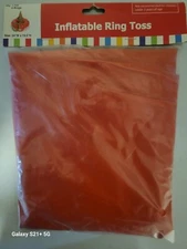 Fun Express Inflatable Elf 5 Pieces Hat Ring Toss Game Toy for Christmas New!