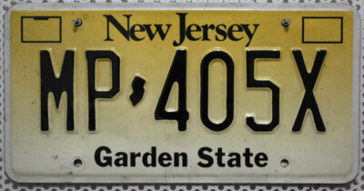 New Jersey Nummernschild USA Kennzeichen Garden State US license plate MP4 05X